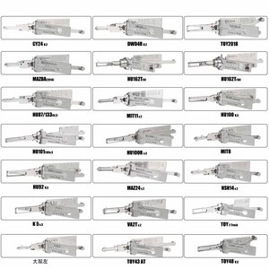 طقم قفل باب السيارة الأصلي من <span class=keywords><strong>Lishi</strong></span> 32 طقم قفل سيارة <span class=keywords><strong>2</strong></span> في <span class=keywords><strong>1</strong></span> أداة فك الأقفال - Product Image 4