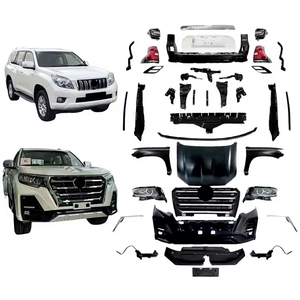 Pare-chocs de voiture de style <span class=keywords><strong>Xman</strong></span> de haute qualité, calandre, ailes, feux LED, kit carrosserie pour Toyota Prado Fj150 2010-2017 - Product Image 1