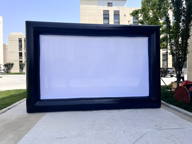 23ft Inflatable Projection Screen Outdoor Projection Screen with Heavy Duty PVC Tarpaulin Waterpoof Windproof