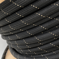 Tuyau de carburant flexible antistatique et résistant au feu en PTFE AN6, tressé en fibre d'aramide, à intérieur lisse, pour haute température
