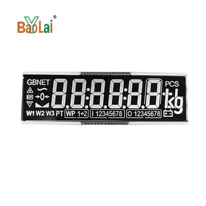 Digitale waage layar LCD Digital Body Fat Scale 6 Digit 7 Segmen LCD tiga tampilan layar HTN LCD