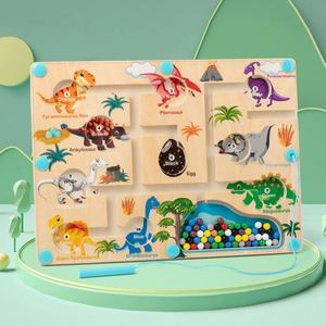 Kids Wooden <b>Puzzle</b> Counting Toy Busy Board Mini Magnetic Color and Number Maze - Product Image 5