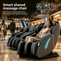 Station de bien-être intelligente à code QR pour fauteuils de massage partagés, à haute rentabilité, pour centres commerciaux et aéroports, personnalisable