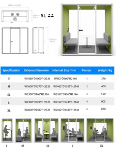 <span class=keywords><strong>Cabine</strong></span> d'interprétation modulaire insonorisée pour conférences, salle de traduction multilingue pour aéroports - Product Image 2