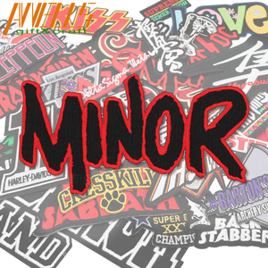 모자 의류를위한 도매 직물 열 전달 자수 패치 배지 자수 패치에 패치 바느질 맞춤 로고 다리미 - Product Image 6