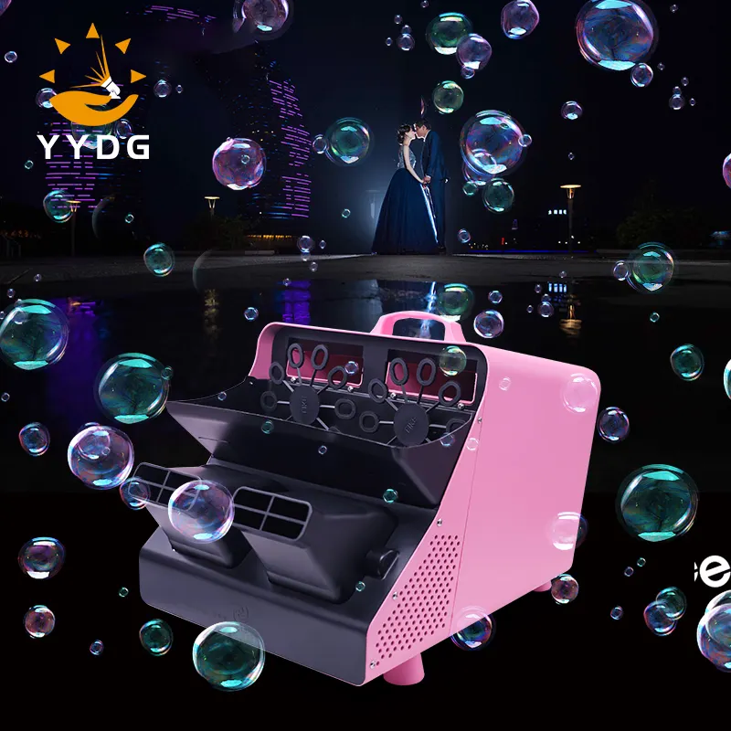 Hot Sell 300w Remote Control Pink Bubble Maker Machine For Wedding Party Event Bar
