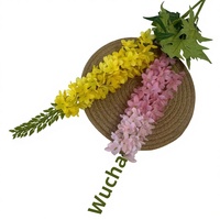 Ensemble de fleurs décoratives de luxe léger pour mariage et maison, motif Lys Queue de Renard à tige haute, avec technique de mise en forme par os