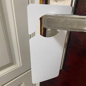 9*23 <span class=keywords><strong>cm</strong></span> doble cara logotipo personalizado PET Material sublimación puerta colgador signos espacios en blanco - Product Image 1