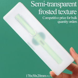 SUNSHING Translucent Frosted Colored Pencil Case Personality PP Plastic School Storage Case for Pencils, <b>Pens</b>, Office Supplies - Product Image 3