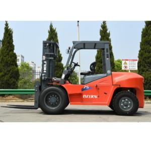 Carretilla elevadora diesel resistente CPCD75 <span class=keywords><strong>7.5Ton</strong></span> con altura de elevación de 4290mm y chasis fuerte - Product Image 5