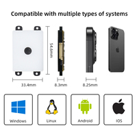 Vente en gros de lecteurs de codes-barres ultra-minces distributeurs automatiques en libre-service Lecteur de codes à barres USB 2d Scanner de codes à barres intégré