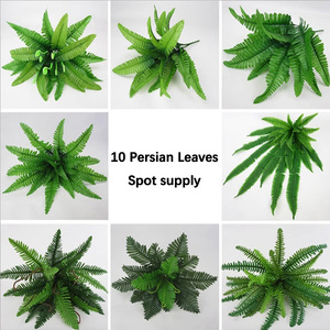 Paysage persan artificiel, fougères, graminées, fausses fleurs, feuilles de dos de tortue, murs de plantes, décoration de mariage - Product Image 2