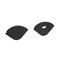 Profilé d'extrusion en aluminium triangulaire noir anodisé avec diffuseur givré pour éclairage de plafond en cloison sèche, fourni par l'usine