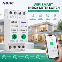 Disjoncteur intelligent WiFi TUYA 63A avec protection contre les surintensités et les sous-tensions, mesure de puissance et commande à distance sans fil