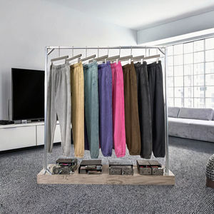 Pantalones Deportivos de Felpa con Cintura Elástica, Estilo Casual, Lavado Ácido, Batik Acuático, 100% Algodón, Servicio OEM Disponible - Product Image 3