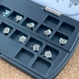 Dental Orthodontic Metal <b>Brackets</b> 345 with Hooks Square Wire Arch Mesh Base Engraving Boxed Teeth Straightening Accessory - Product Image 3