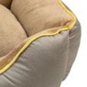 Juego de Caseta para Perro de Tres Piezas Rectangular Sólido Beige (S/M/L) con Tela Tecnológica y Material de Franela Impermeable para Perros - Product Image 5