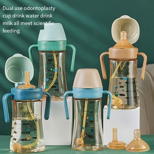 Children's Anti-Bloating Silicone Drinking <strong>Bottle</strong> Newborn <strong>Baby</strong> PPSU <strong>Bottle</strong> Handle Straw for Breast <strong>Milk</strong> <strong>Baby</strong> <strong>Bottle</strong> Newborn <strong>Baby</strong>
