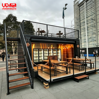 Conteneur de café commercial Urdream avec comptoir de bar et fenêtre de service