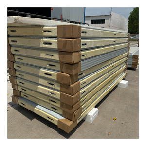 Trung Quốc Nhà sản xuất phòng lạnh mái nhôm PU <span class=keywords><strong>Sandwich</strong></span> <span class=keywords><strong>Panel</strong></span> với bao bì bọc phim và vận chuyển - Product Image 6