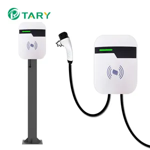 Plug and charge 7kw 11kw 22kw wallbox ac ev charger station 3 phase Type2 GB/T electric car charging station with RFID card