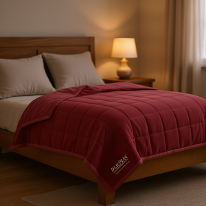 ผ้าห่มนวม Ducan แบบกลับด้านได้ ใช้แทนขนเป็ดได้ ใช้ได้ทุกฤดู สีพื้น รูปทรงสี่เหลี่ยมผืนผ้า ซักเครื่องได้ ให้ความสบายในการนอนหลับ - Product Image 2