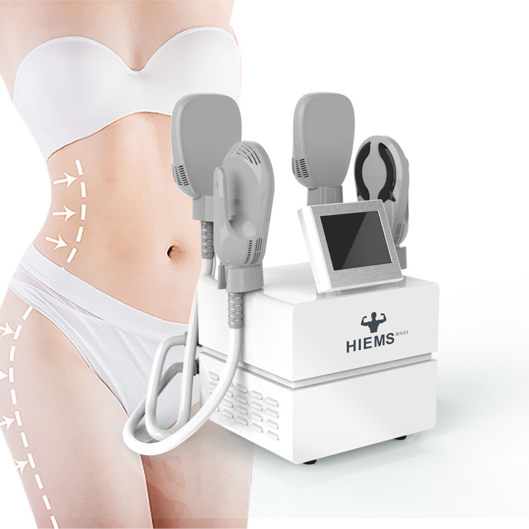 Máquina escultora de cuerpo de alta densidad de caliente venta Ems Masajeador de pérdida de peso Hiems Max4 EMT EMS Máquina de escultura 4 asas
