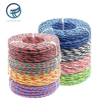RVS Hausverdrahtungskabel 2*0,5 0,75 1 1,5 2,5mm Rot Blau Flexibles Verdrilltes Kupferkern-Kabel PVC-Isoliert 250V Heimdekoration