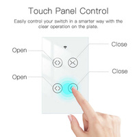 Interrupteur mural tactile WiFi personnalisé Chuyun pour volets roulants et rideaux, télécommande US