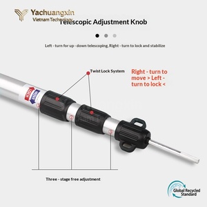 Outdoor Portable Telescopic Aluminum Alloy <b>Canopy</b> Pole Adjustable <b>Tent</b> Hall Support with Three <b>Canopy</b> Pole - Product Image 3