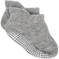 JR-058 Top Quality Cotton Non-slip Grip Sock Breathable Solid Color Toddler Ankle Baby Socks Unisex