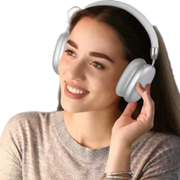 Headphone Nirkabel Terlaris Bass Mendalam Mikrofon Nyaman Headset Stereo Portabel untuk Perjalanan