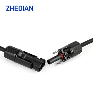 Zhedian PV konektörü y tipi üç yönlü dört yönlü beş yönlü PV modülü paralel bağlayıcı 1/2/3/4 adaptörü fabrika doğrudan satış