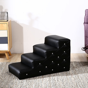 Pet Dog Stairs White 4 <b>Step</b> Anti Slip Cushion For <b>Small</b> To Medium Dogs - Product Image 3