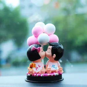 Kus Liefhebbers Voorstellen Paar Beeldjes Miniatuur Hugs Liefhebbers Hars Beeldje Voor Gift Bruiloft