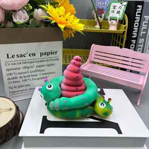 Jouet souple Caterpillar 16,5 cm populaire à tirer et à faire jouer, super doux, anti-stress, cadeau créatif portable pour enfants et adultes - Product Image 2