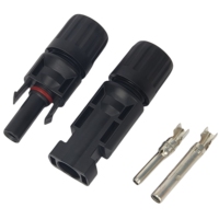 Adaptateur en cuivre 1000V, connecteur de câble solaire étanche IP67, contact étamé 30-50A, boîtier PPO 1P, connexions de fils