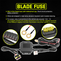 Kit de señal de giro de bocina de peligro multifunción de Color ámbar de 12V con interruptor de columna para UTV Polaris Ranger RZR