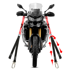 Bien fait 38mm 2.4m Moto Guidon Cam Boucle Sangles D'arrimage <span class=keywords><strong>avec</strong></span> <span class=keywords><strong>Mousqueton</strong></span> Rotatif Crochets pour Dirt Bike - Product Image 1
