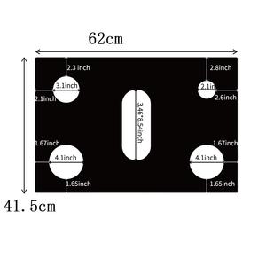 Tampon de cuisinière à gaz 5 trous épaississement résistant aux hautes températures 0.4mm tampon d'huile de cuisinière antiadhésif <span class=keywords><strong>sans</strong></span> lavage - Product Image 2