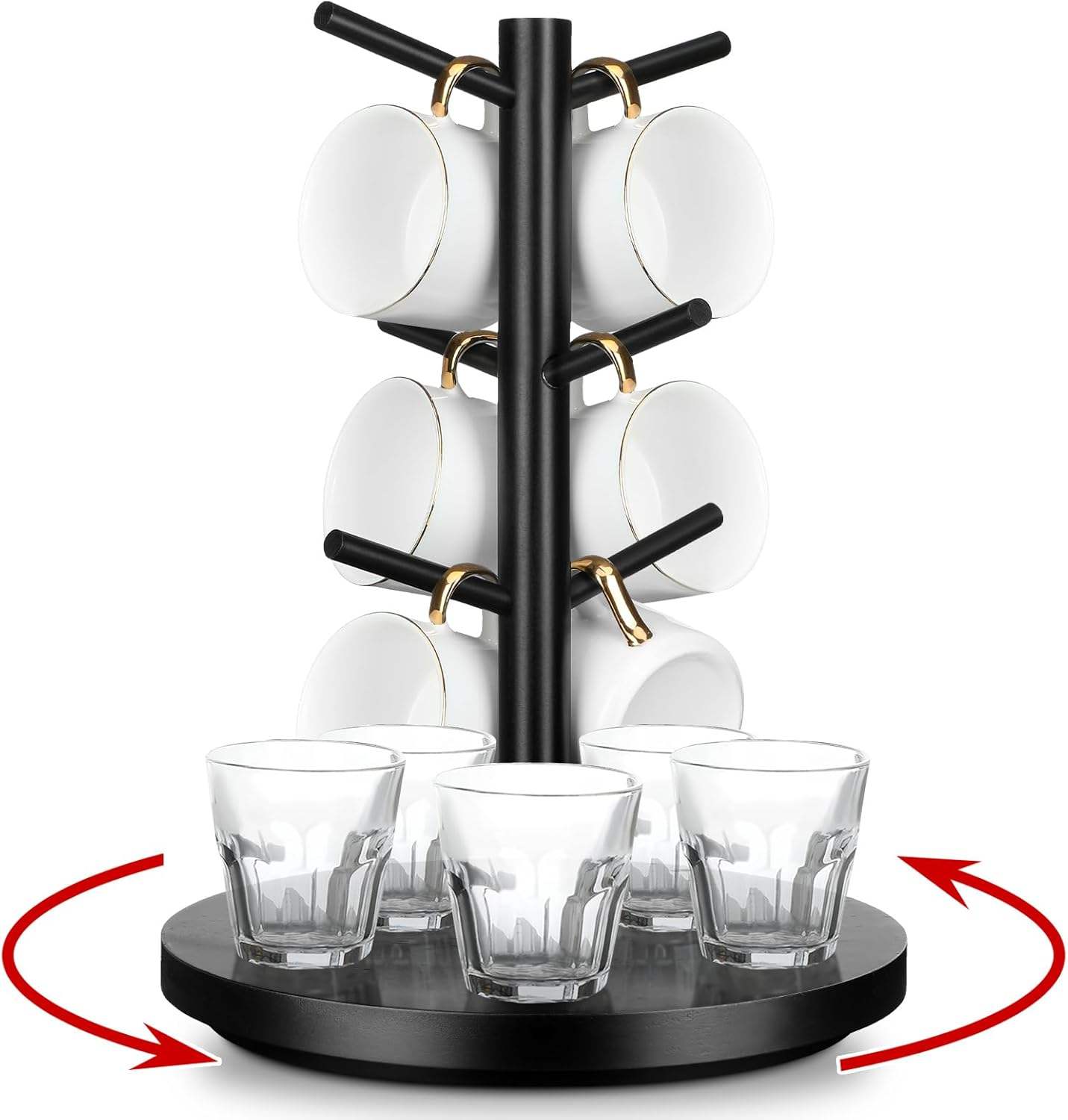 rotating mug rack