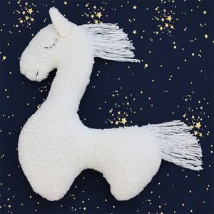 MXRPROPS recién nacido fotografía almohada Caballo Blanco unicornio felpa almohada accesorios para fotografía de bebé - Product Image 4