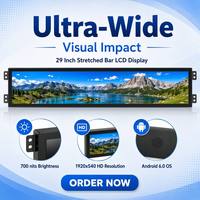 Pantalla LCD de Señalización Digital Zhsunyco S-CN290TXP01-V01, Formato Alargado, Resolución 1920x540, para Publicidad en Tiendas y Supermercados