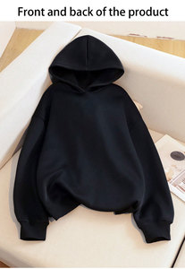 เสื้อฮู้ดดี้ผู้ชายผ้าเดนิมสีแดงพิมพ์ลายคลาวด์เทียร์พัฟฟ์ รุ่น 555 ไซส์ใหญ่พิเศษ หนัก น้ำหนักมาก ผลิตตามสั่งจากโรงงานในสหรัฐอเมริกา 1.1 - Product Image 5