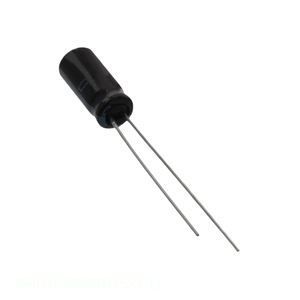 Condensateur traversant à montage radial SMG16VB10RM5X11LL, alumine, 10 µF, 20 %, 16 V, canal fabricant - Product Image 1