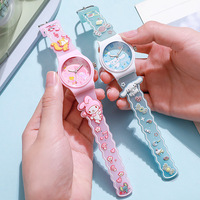 Montre à quartz Kuromi pour enfants, mignonne et stylée, en silicone, vente directe d'usine, montre Sanrio pour enfants