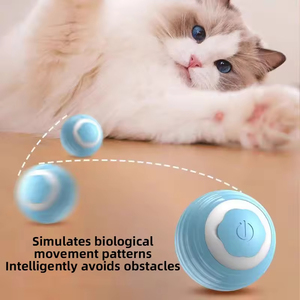 Juguete para Gatos Kadandi KT-089, Bola de Silicona con Rayas, Recargable por USB, Divertido, Rodamiento Automático, para Uso en Interiores, Bonito y Inteligente Juguete Eléctrico para Masticar - Product Image 3