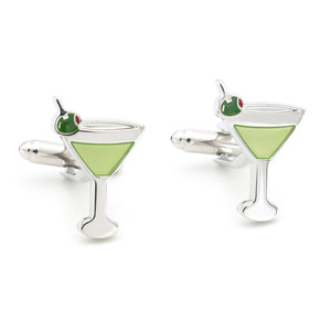 Gemelli a Forma di Bottiglia di Vino Rosso, Bottoni per Camicia in Stile Francese, Gemelli Smaltati per Uomo e Donna - Product Image 5