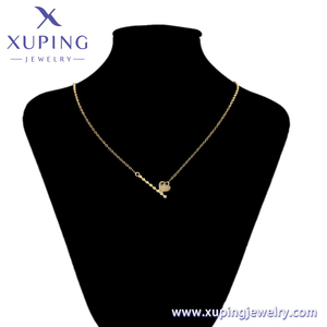 S00150882 Joyería Xuping, Cadenas de Moda, Collares con Colgante de Corazón Chapado en Oro de 18K para Enamorados, Regalo para Novia en el Día de San Valentín - Product Image 6