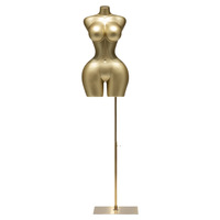 Mannequin africain grande taille demi-corps, fesses et poitrine généreuses, en FRP, pour présentation de vêtements en magasin, support d'affichage BBL